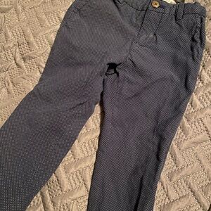 Dress pants dark blue with white polka dots